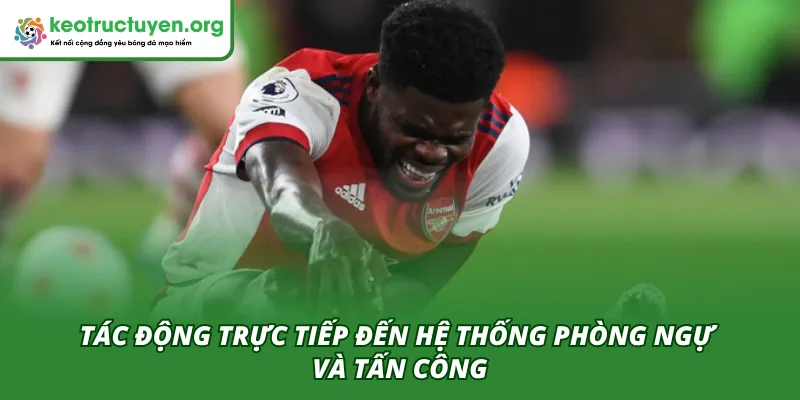 Tác động trực tiếp của việc Arsenal mất 2 trụ cột ở lượt đi đến hệ thống